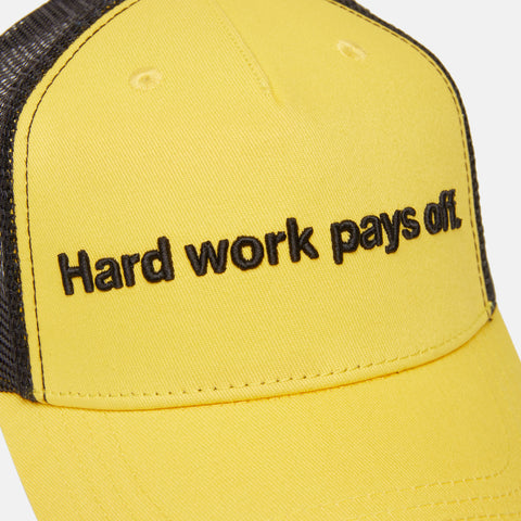 HARD WORK PAYS OFF TRUCKER CAP